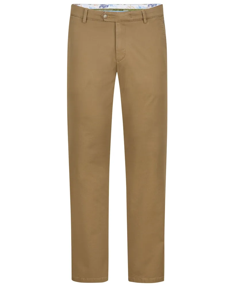Meyer Hosen Chino mit Stretchanteil, Modern Fit in Sand