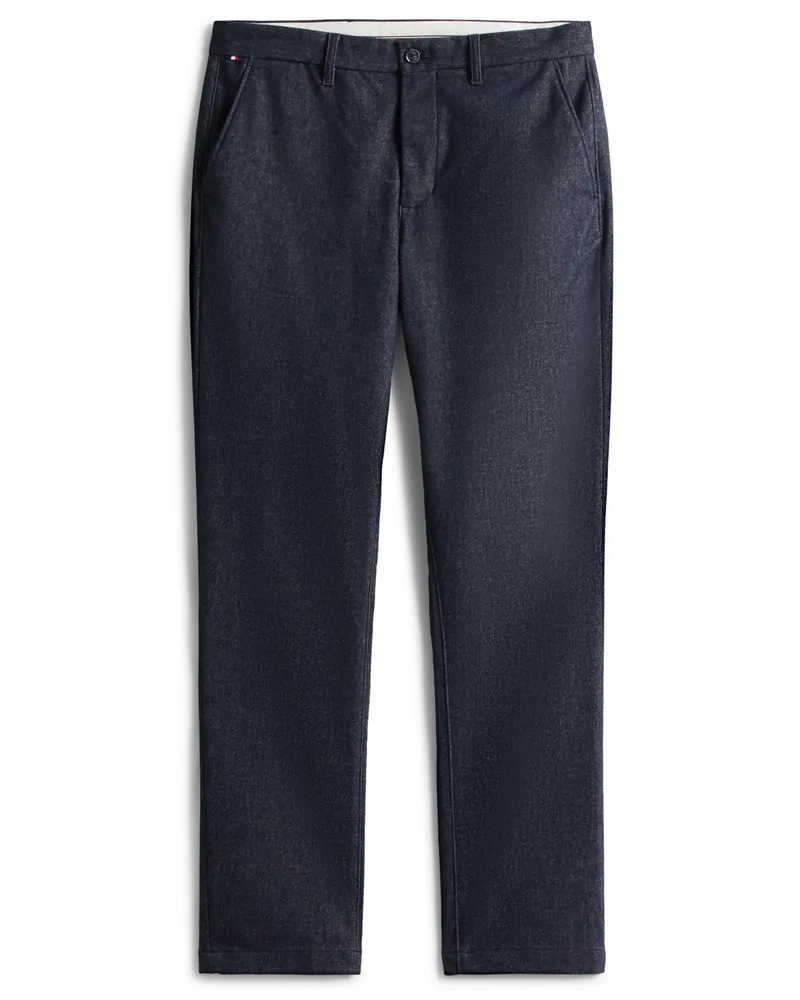 Tommy Hilfiger Strukturierte Chino Denton, Straight Fit in Marine