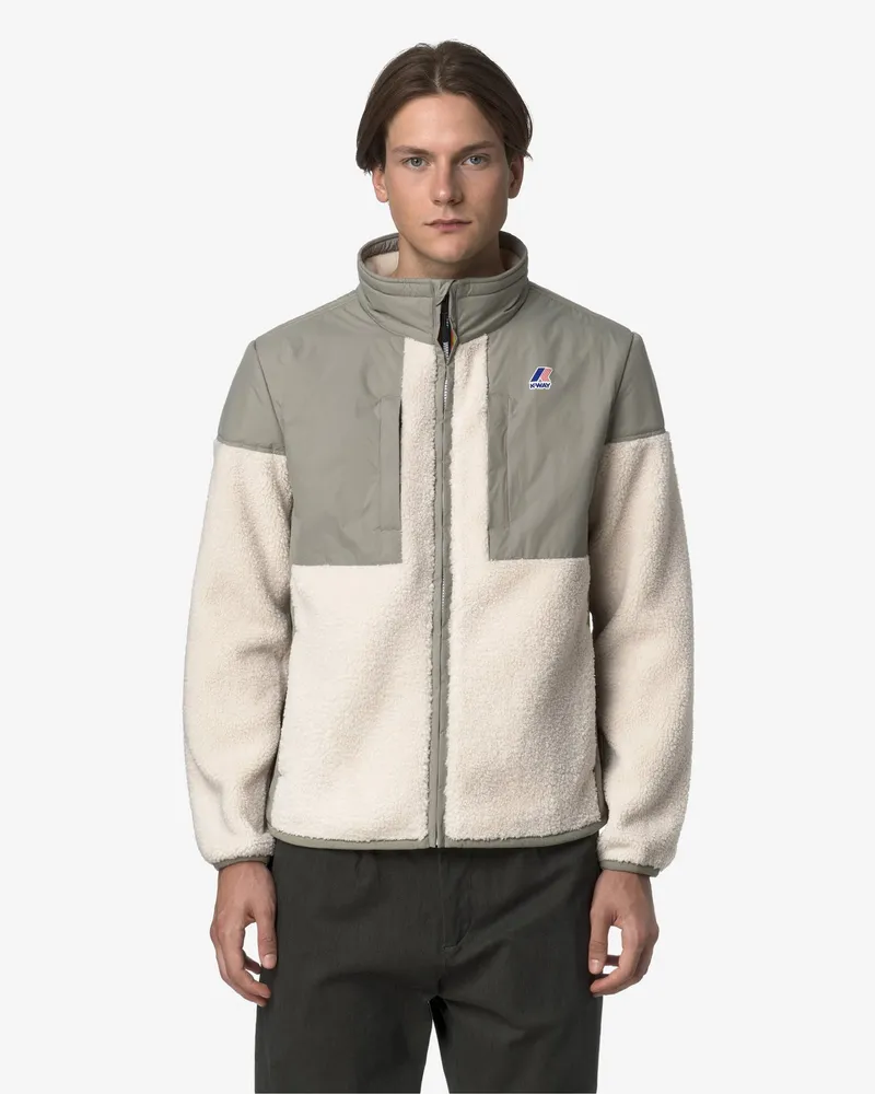 K-Way Wasserabweisende Fleecejacke mit PrimaLoft®-Wattierung in Schilf