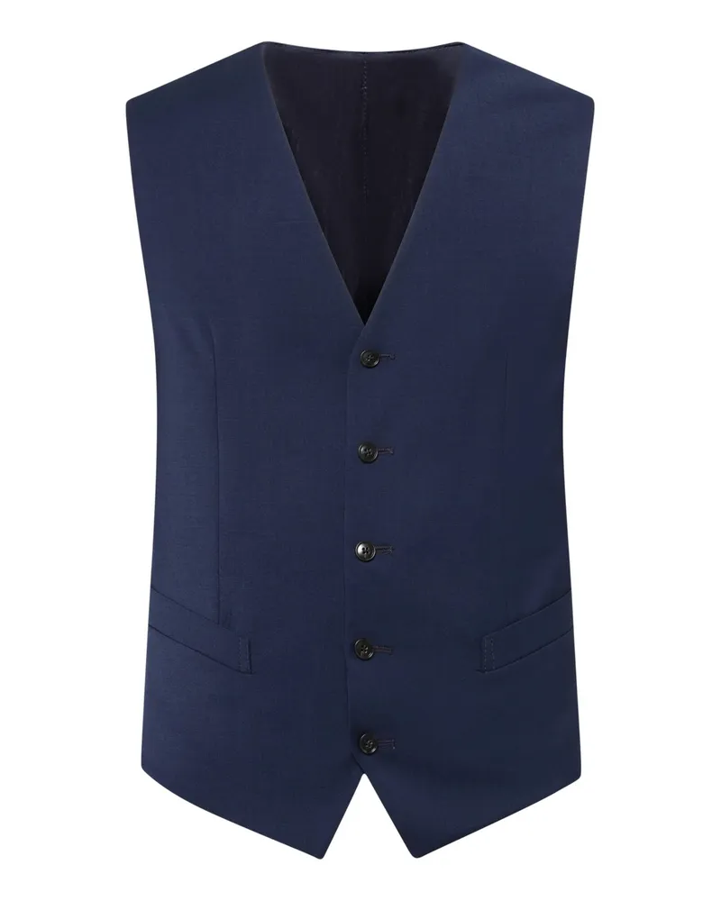 Tiger of Sweden Anzugweste aus einem Woll-Mix mit Stretchanteil in Königsblau