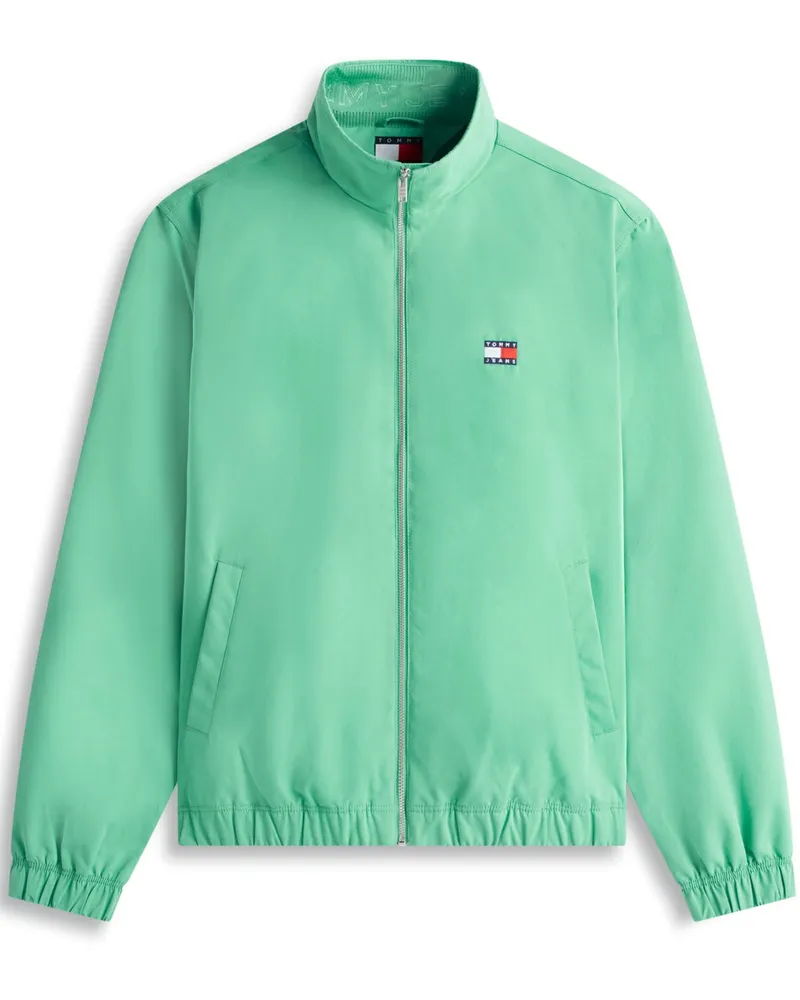 Tommy Hilfiger Blouson aus recyceltem Material mit Logo-Aufnäher in Grün