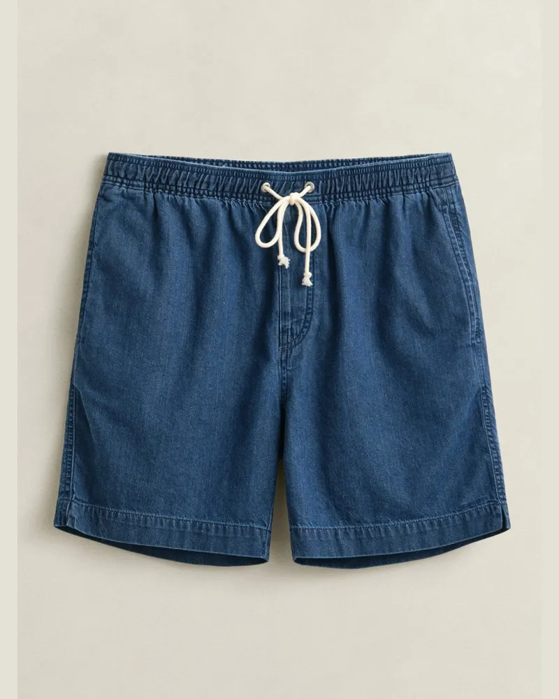 Gant Leichte Denim-Shorts aus Baumwolle, Regular Fit in Marine