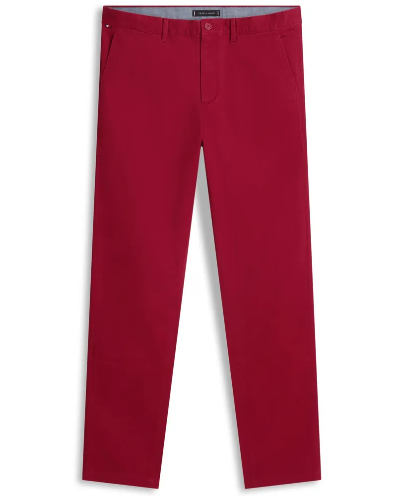 Tommy Hilfiger Chino Harlem in Twill-Qualität, Regular Tapered Fit in Rot