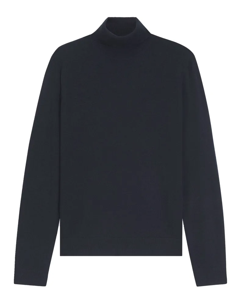 HUGO BOSS Leichter Rollkragenpullover aus Kaschmir in Marine