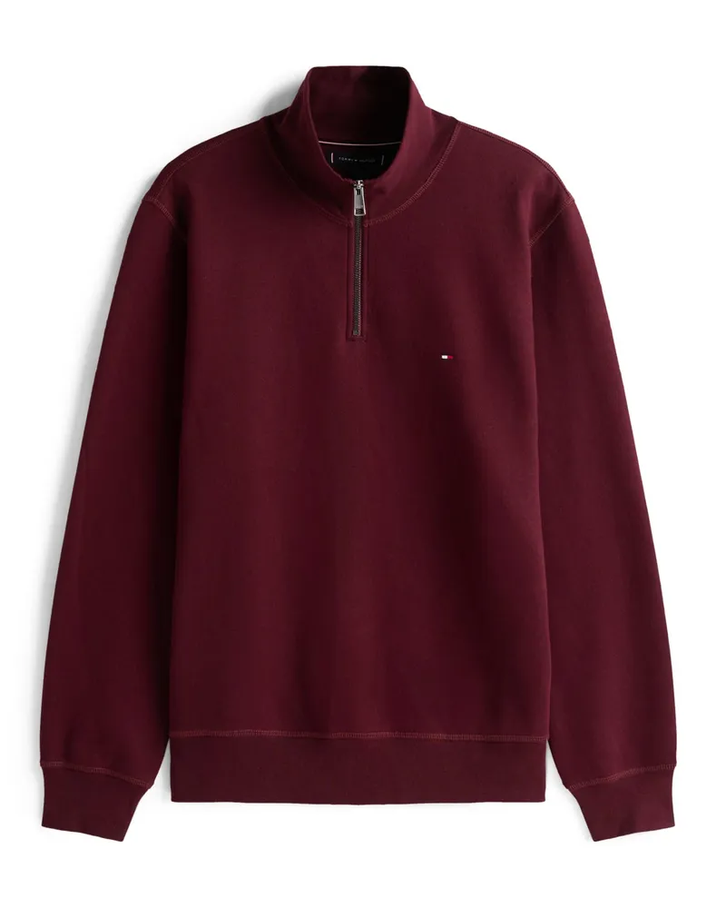 Tommy Hilfiger Softer Sweat-Troyer mit Overlock-Nähten in Bordeaux