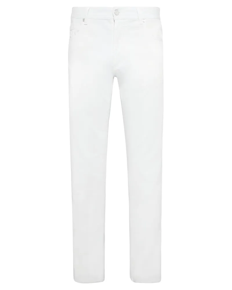 Alberto Jeans in Stretch-Qualität mit Coolmax®-Technologie, Regular Fit in Weiß