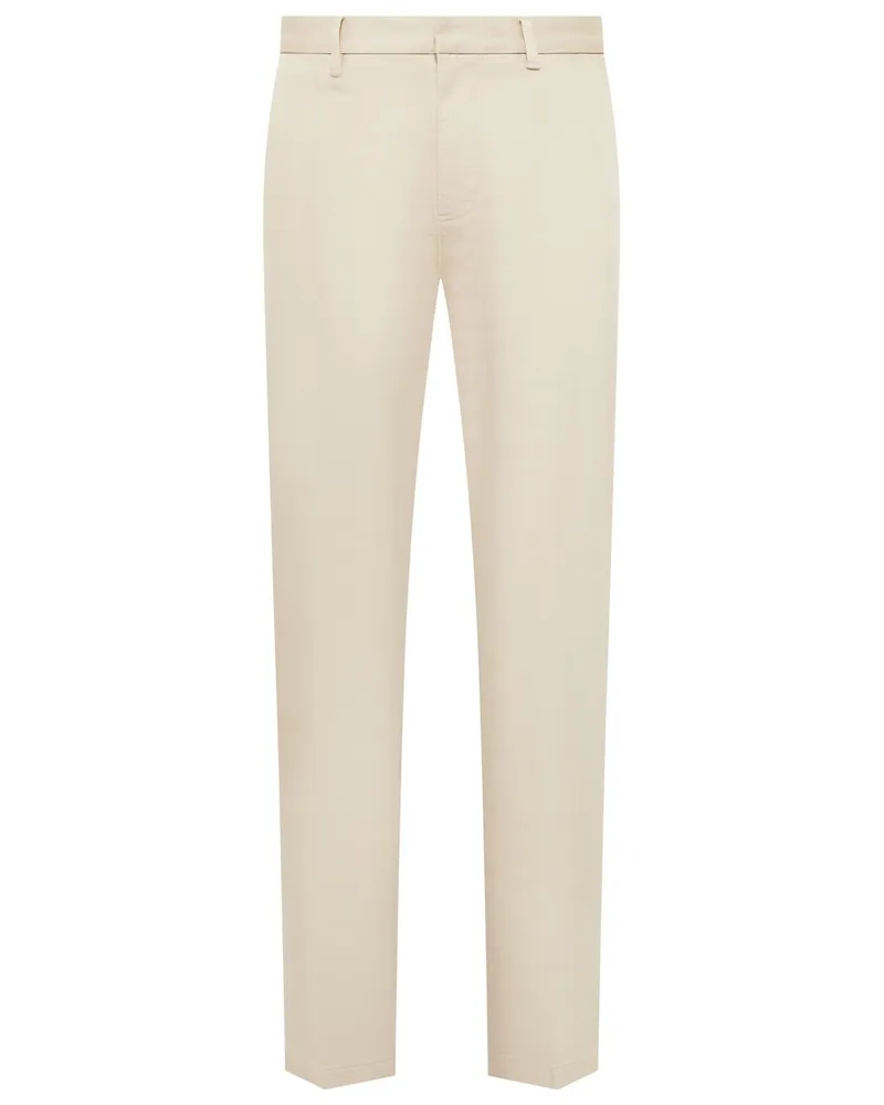 Marc O'Polo Chino aus Baumwoll-Stretch-Mischgewebe, Loose Fit in Beige
