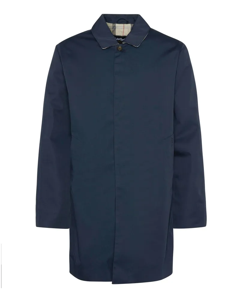 Barbour Wasserdichter Kurzmantel mit Umlegekragen in Marine