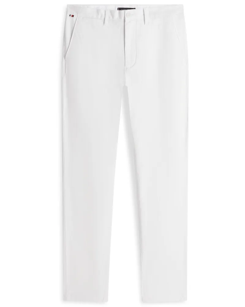 Tommy Hilfiger Twill-Chino Denton mit Stretchanteil, Slim Straight Fit in Offwhite