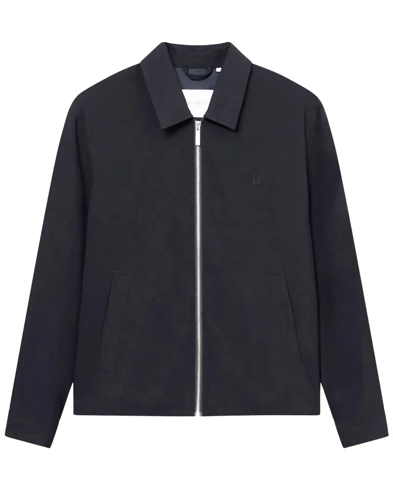 LES DEUX Urbanes Overshirt im Woll-Mix mit Zip in Marine