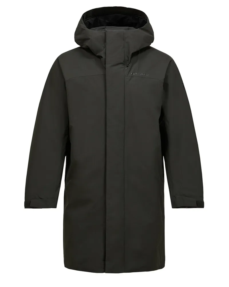 Peak Performance Treeline HIPE® Parka mit verstellbarer Kapuze in Schwarz