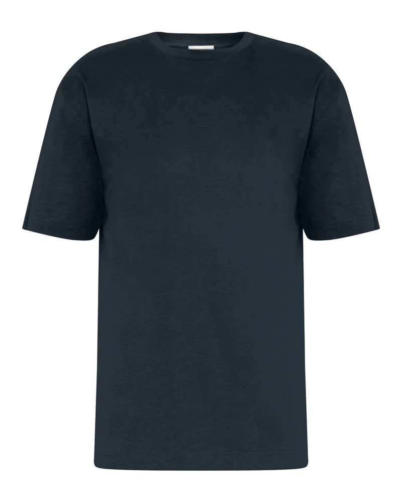 Drykorn Glattes T-Shirt mit Modal-Anteil, Regular Fit in Marine