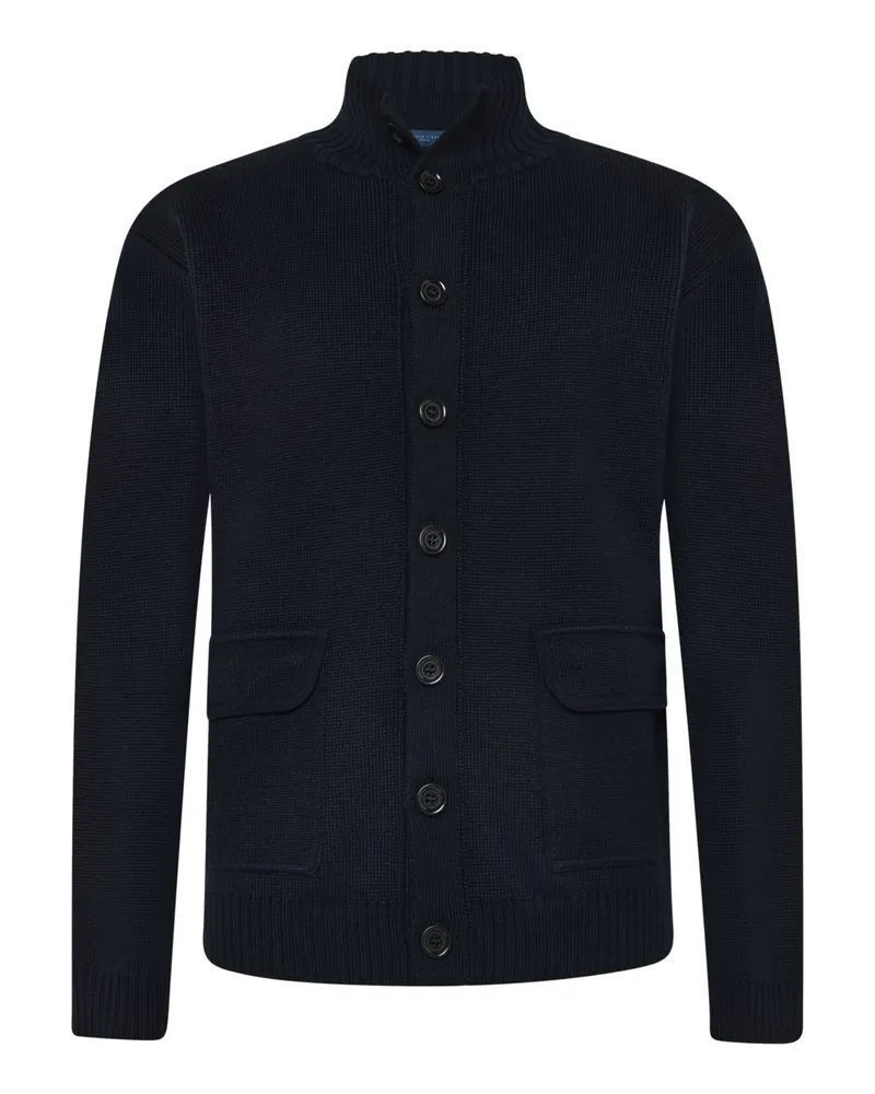 Daniele Fiesoli Softe Strickjacke mit Merinowolle in Marine