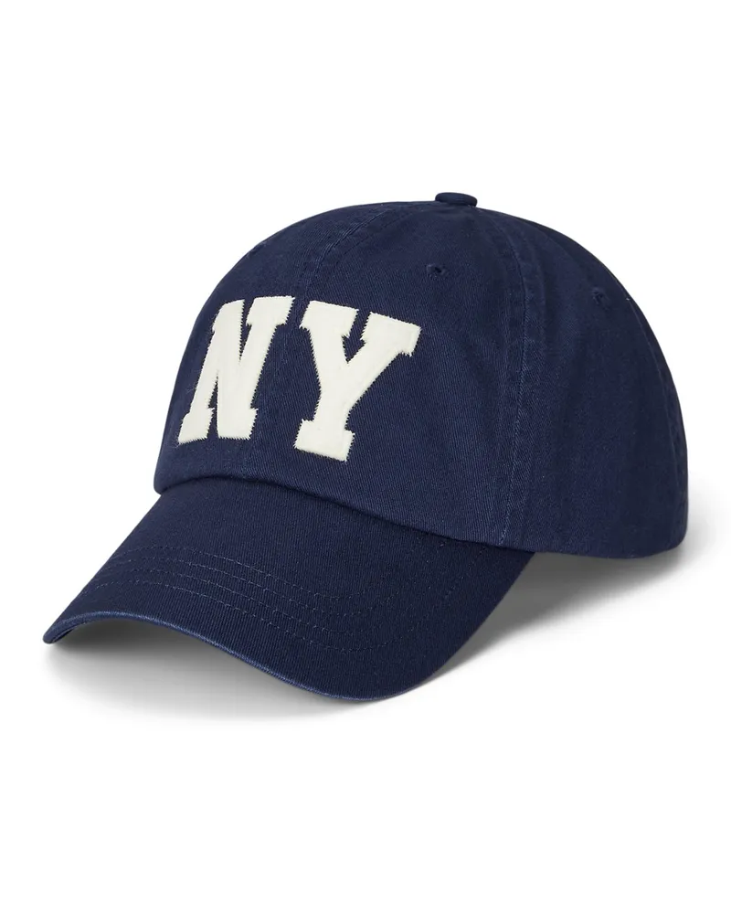 Ralph Lauren Cap aus Baumwolle mit Stickereien in Marine