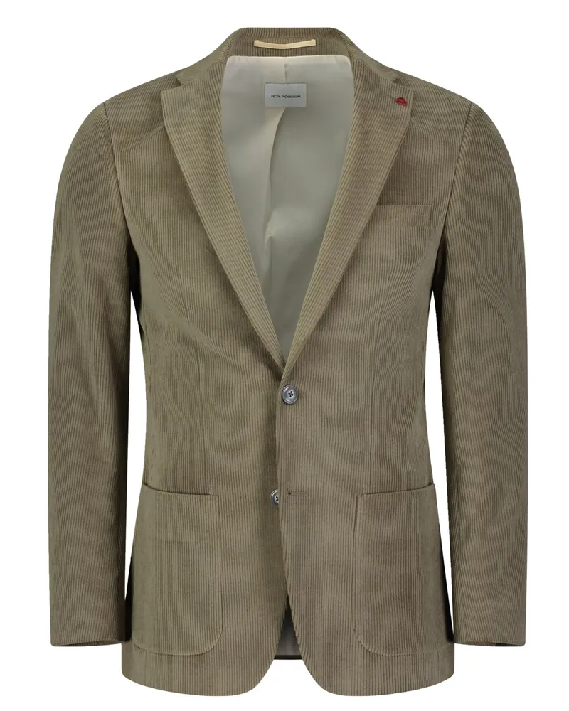 Roy Robson Anzugsakko in Cord-Qualität mit Stretch, Slim Fit in Oliv