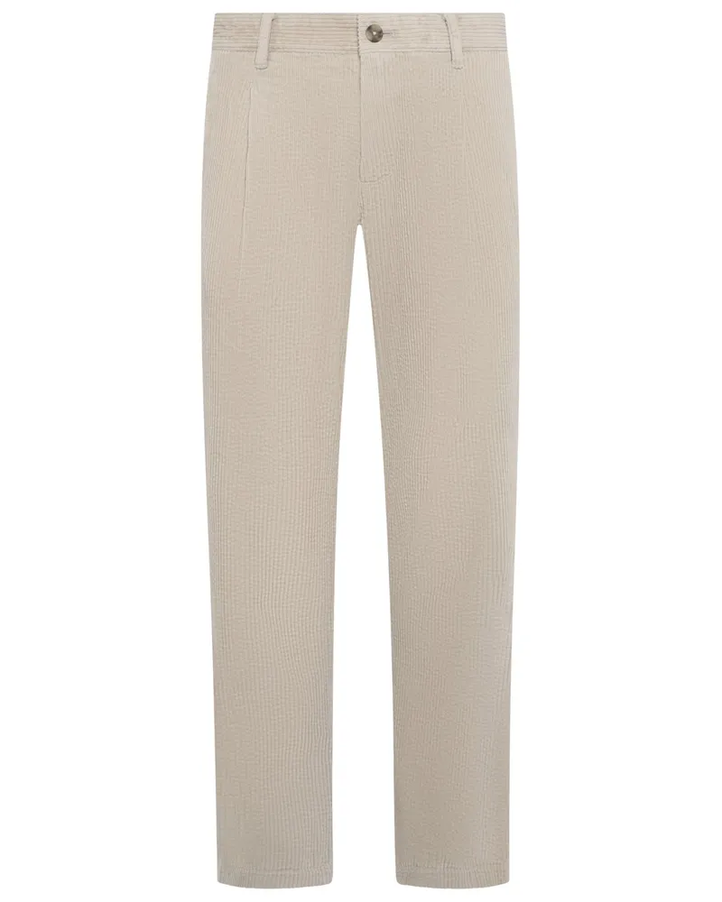 Marc O'Polo Cordhose Osby mit Bundfalte, Tapered Fit in Beige