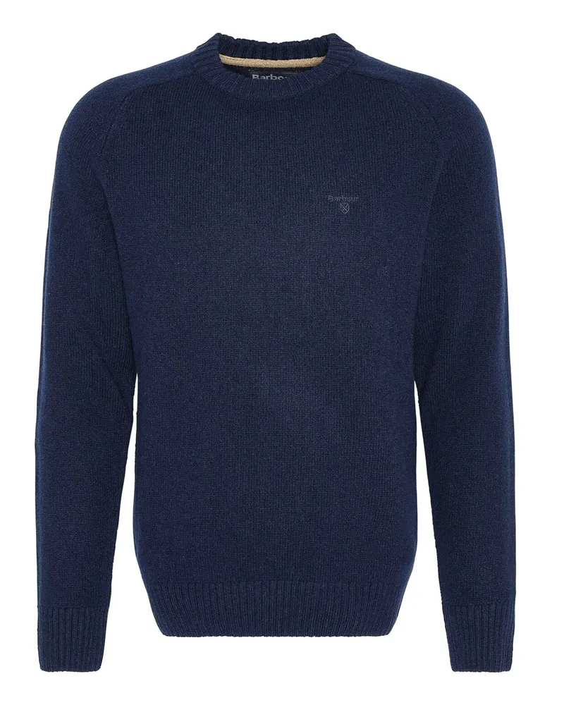 Barbour Softer Pullover Grangetown aus Wolle mit Raglanärmeln in Marine