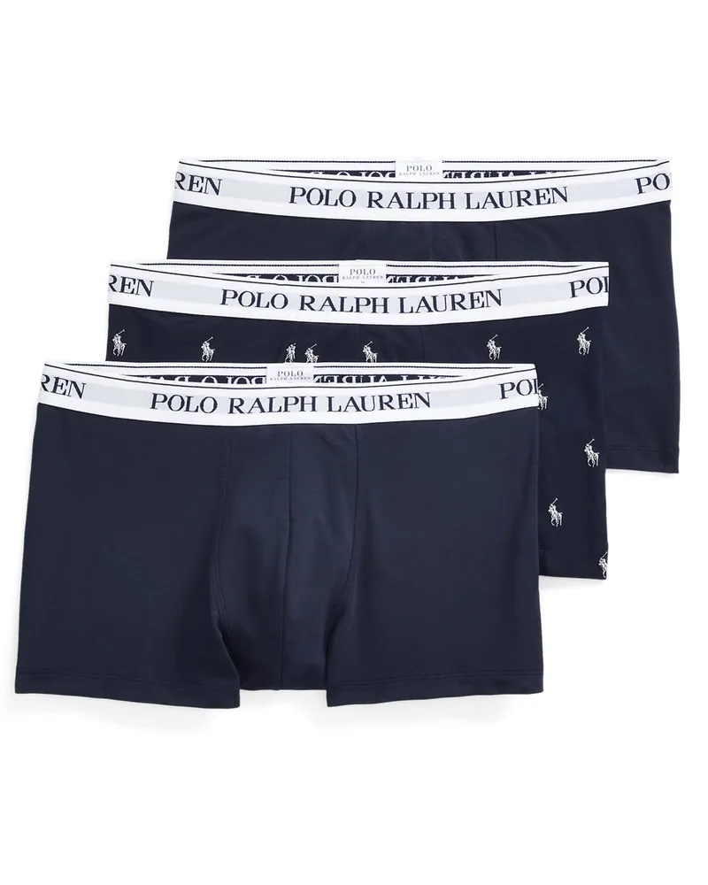 Ralph Lauren 3er Pack Boxer Trunks mit Stretchanteil in Marine