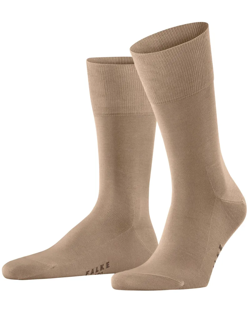 Falke Glatte und wadenhohe Socken Tiago mit Stretchanteil in Hellbraun