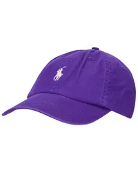 Ralph Lauren Cap aus Baumwolle mit Poloreiter-Stickerei Lila