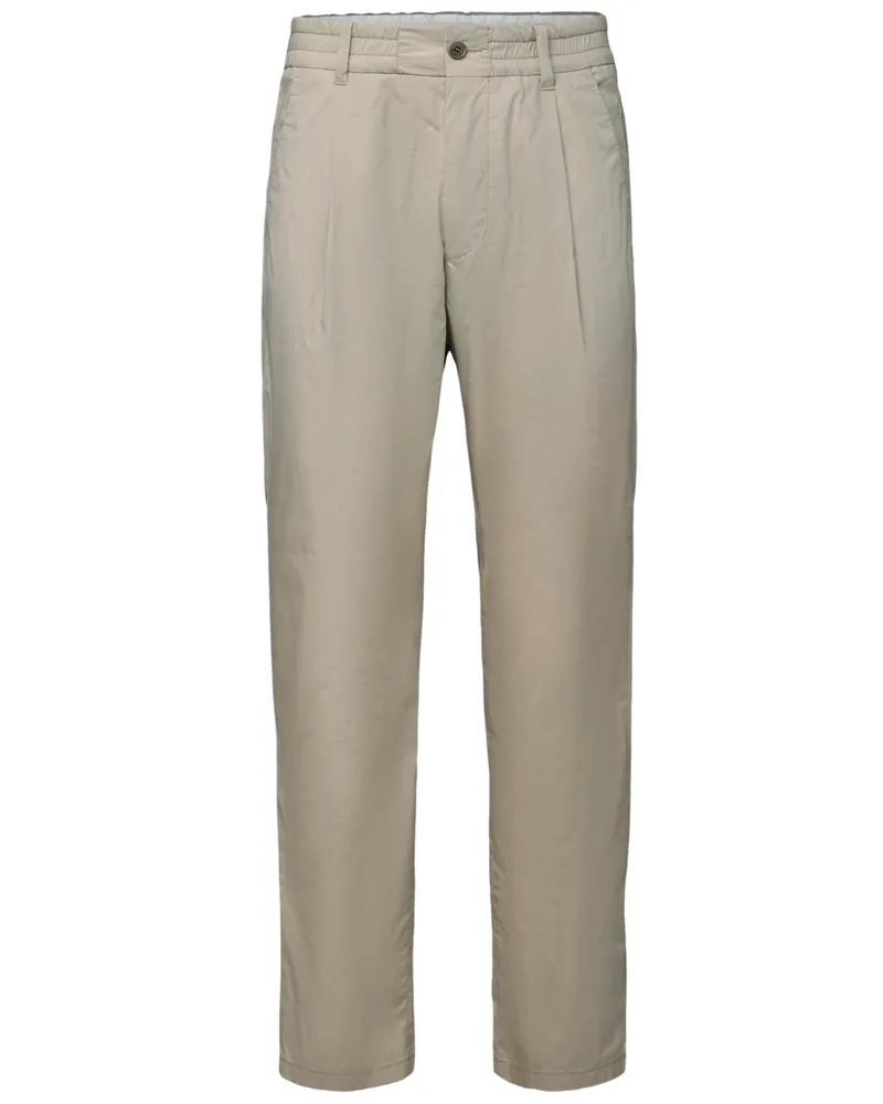 Drykorn Leichte Stretch-Chino mit Bundfalte und Dehnbund, Regular Fit in Beige