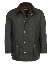 Barbour Wachsjacke Ashby mit Cordkragen Oliv