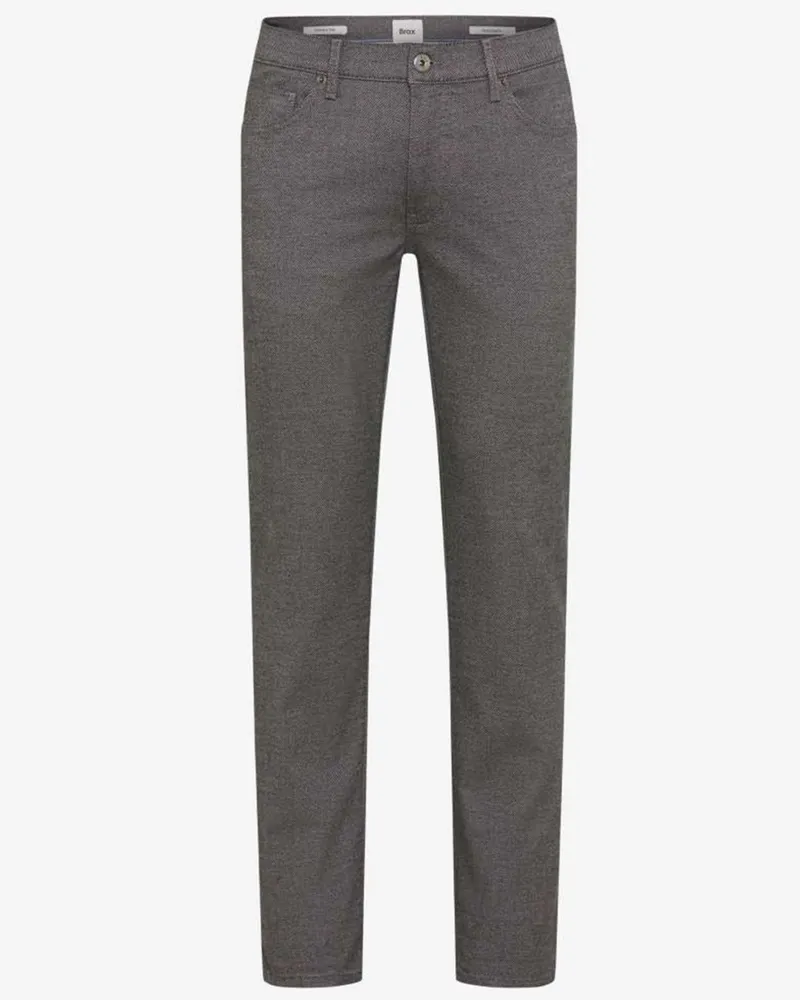 Brax 5-Pocket Hose Cadiz im Wool-Look, Straight Fit in Mittelgrau