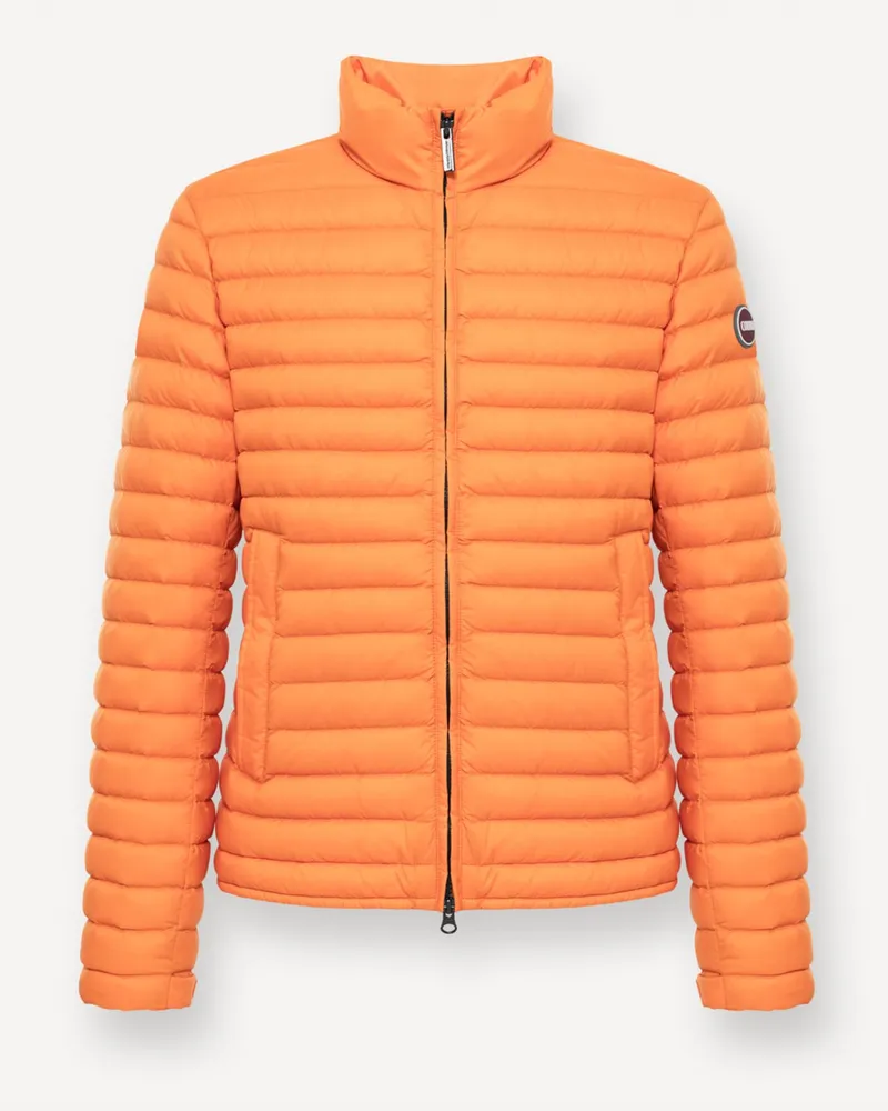 Colmar Steppjacke mit Daunenfüllung und Label-Aufnähern in Orange