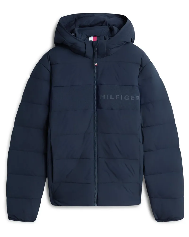 Tommy Hilfiger Puffer Steppjacke mit abtrennbarer Kapuze, Regular Fit in Marine