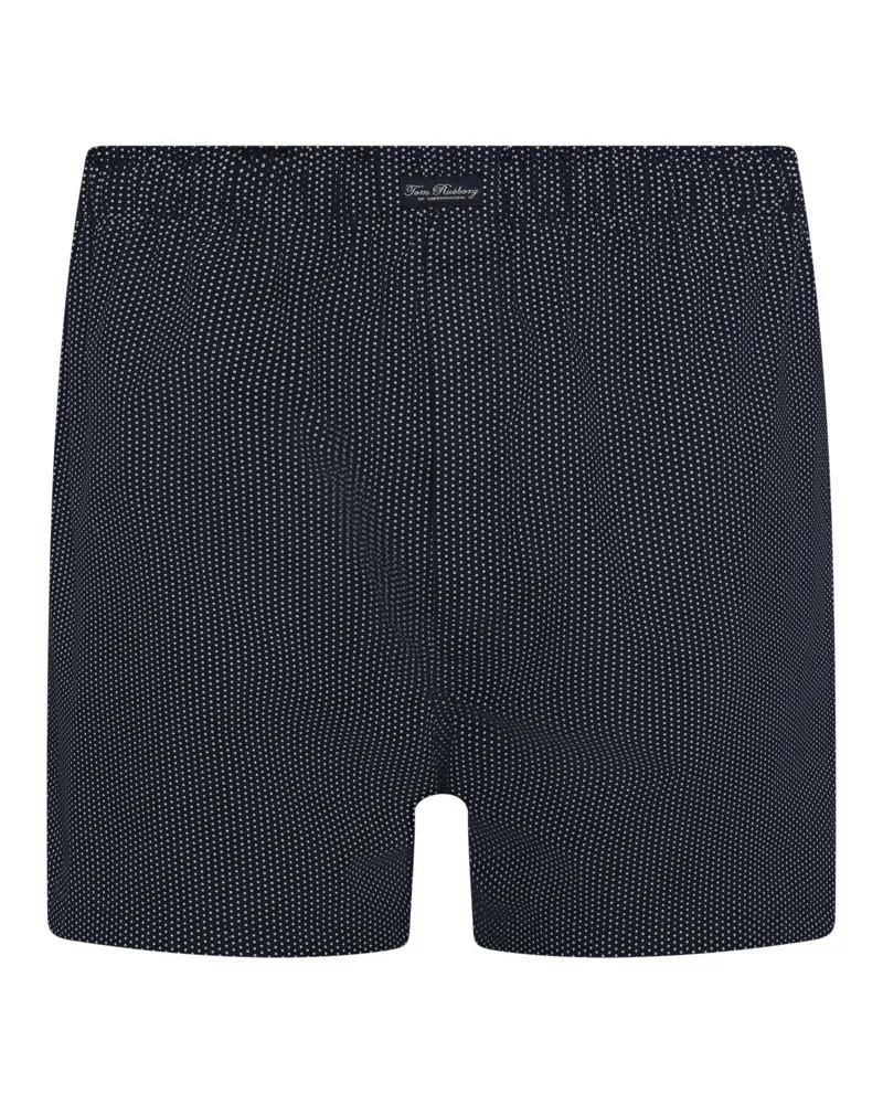 Tom Rusborg Boxershorts aus Baumwolle mit Punktmuster in Blau