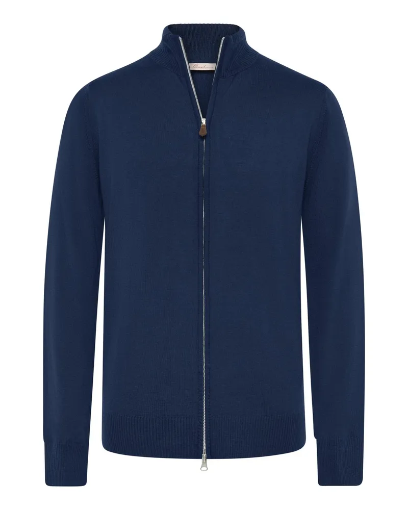 Stenströms Weicher Cardigan aus Merinowolle in Marine