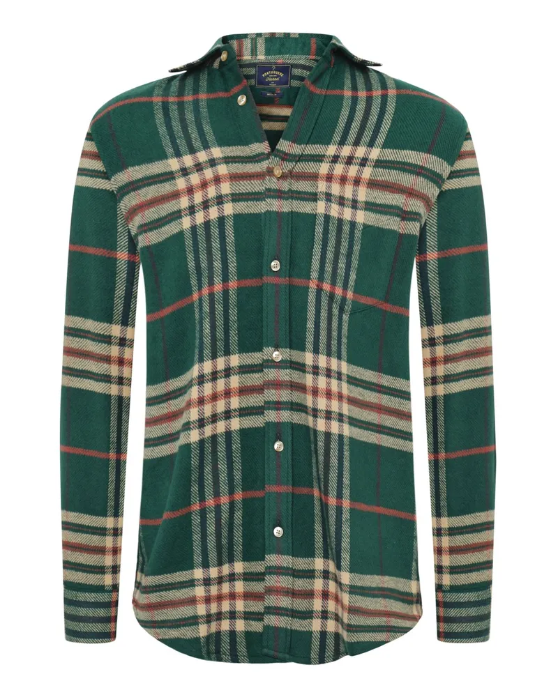 Portuguese Flannel Flanellhemd mit Karomuster und Brusttasche, Regular in Multicolor