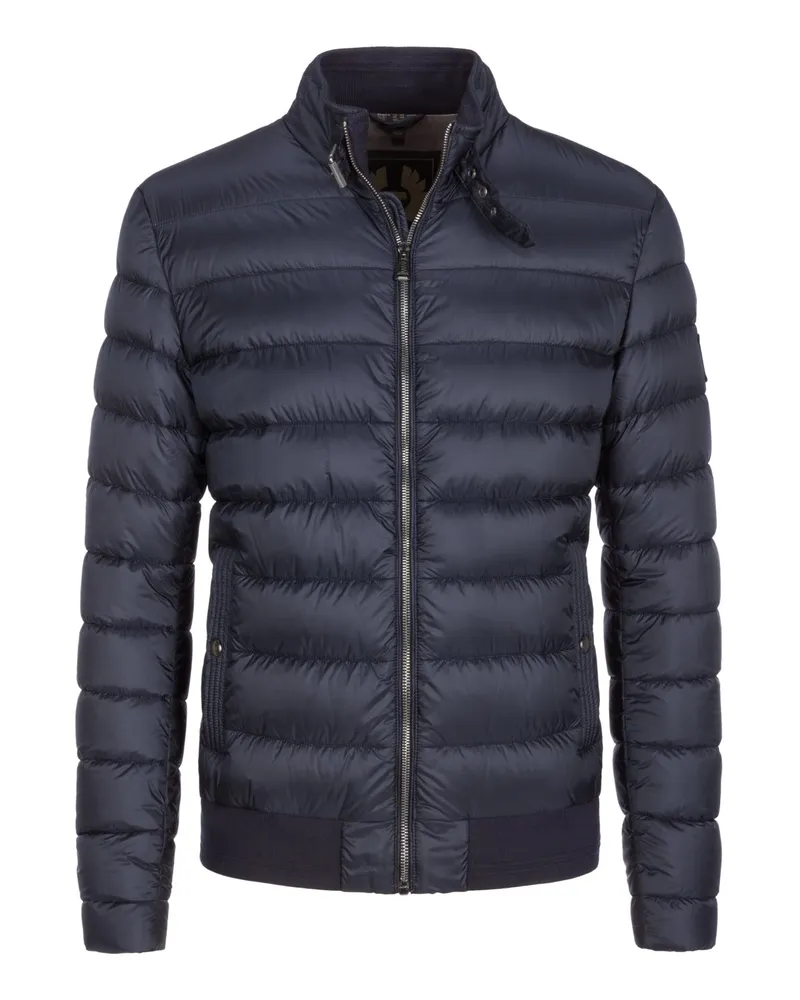 Belstaff Daunen-Steppjacke mit Sturmriegelverschluss in Marine
