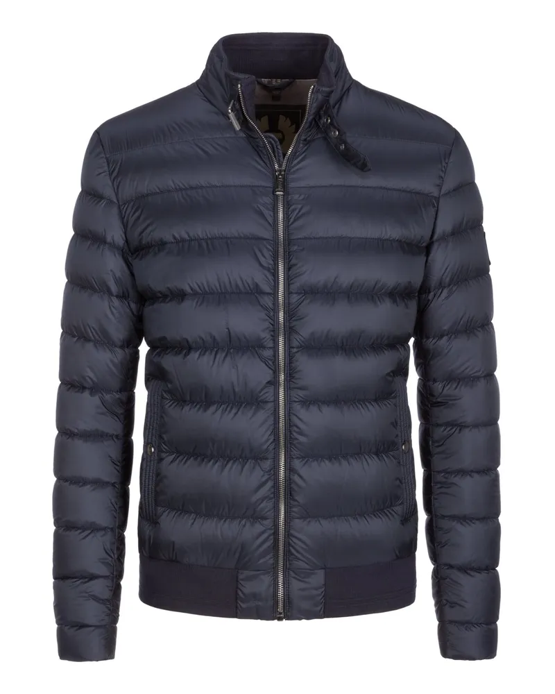 Belstaff Daunen-Steppjacke mit Sturmriegelverschluss in Marine