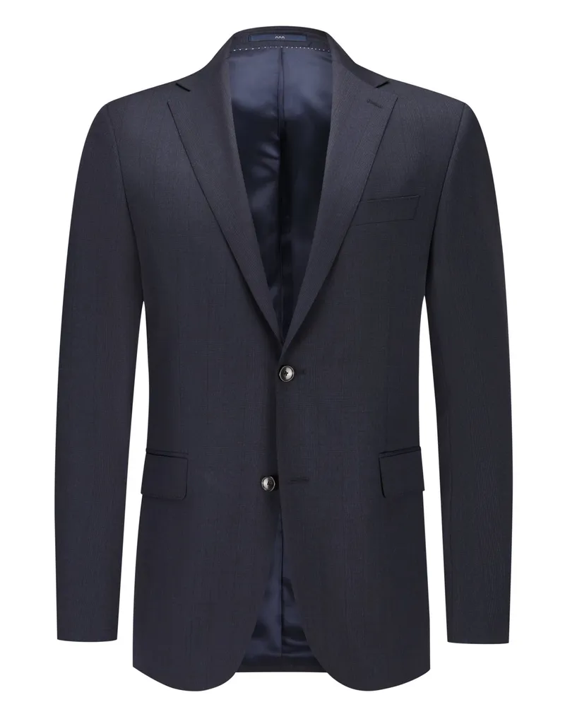Dressler Baukasten-Sakko Jim aus Schurwolle, Shaped Fit in Marine