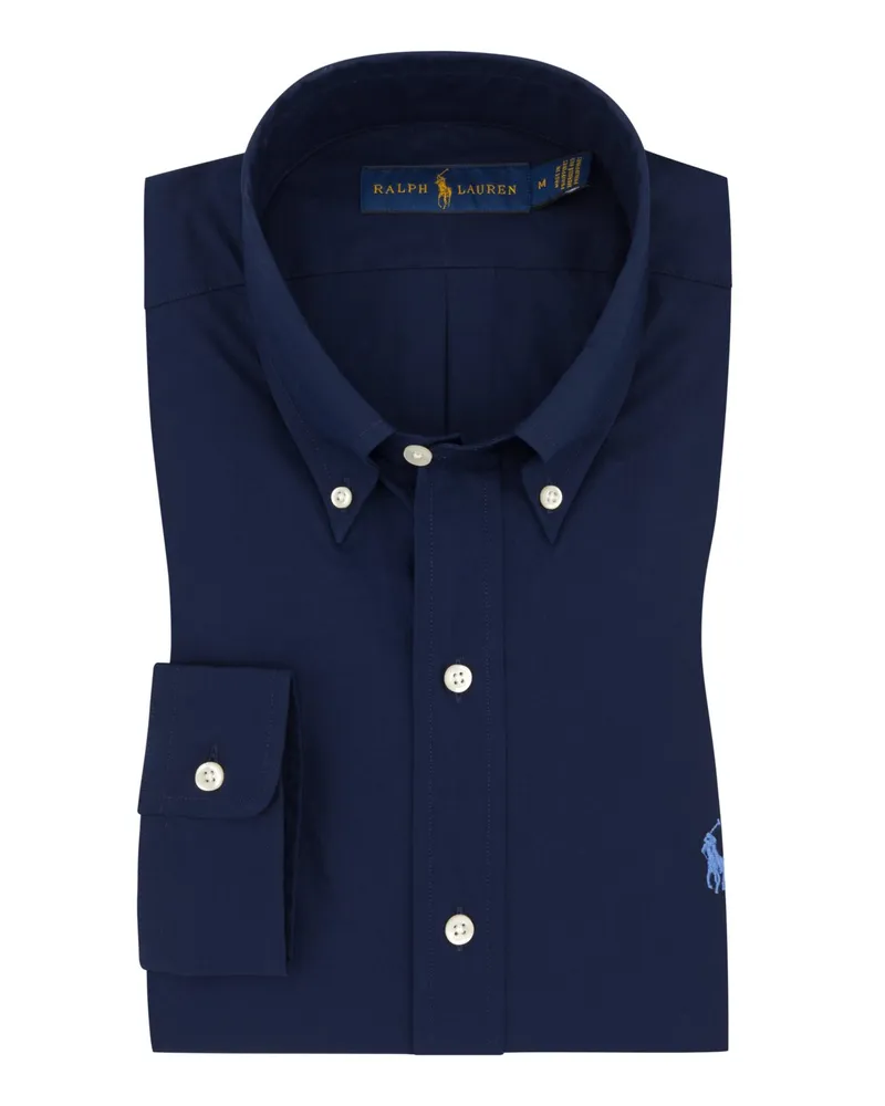 Ralph Lauren Hemd mit Stretchanteil, Slim Fit in Marine