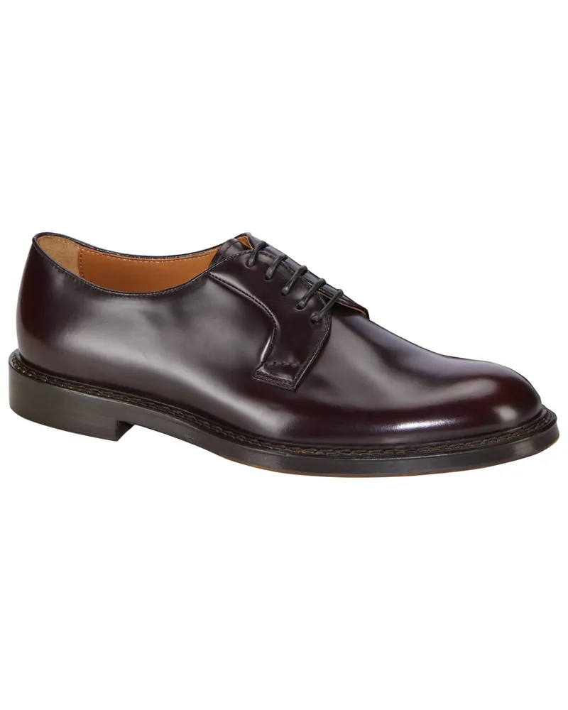 Doucal´s Derby-Schuhe aus Glattleder mit runder Schuhspitze Oxblood