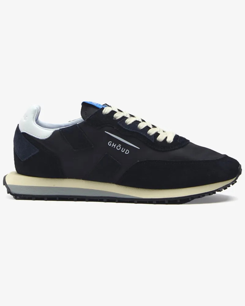 GHŌUD Runner Sneaker Rush aus Nylon mit Wildleder-Details in Schwarz