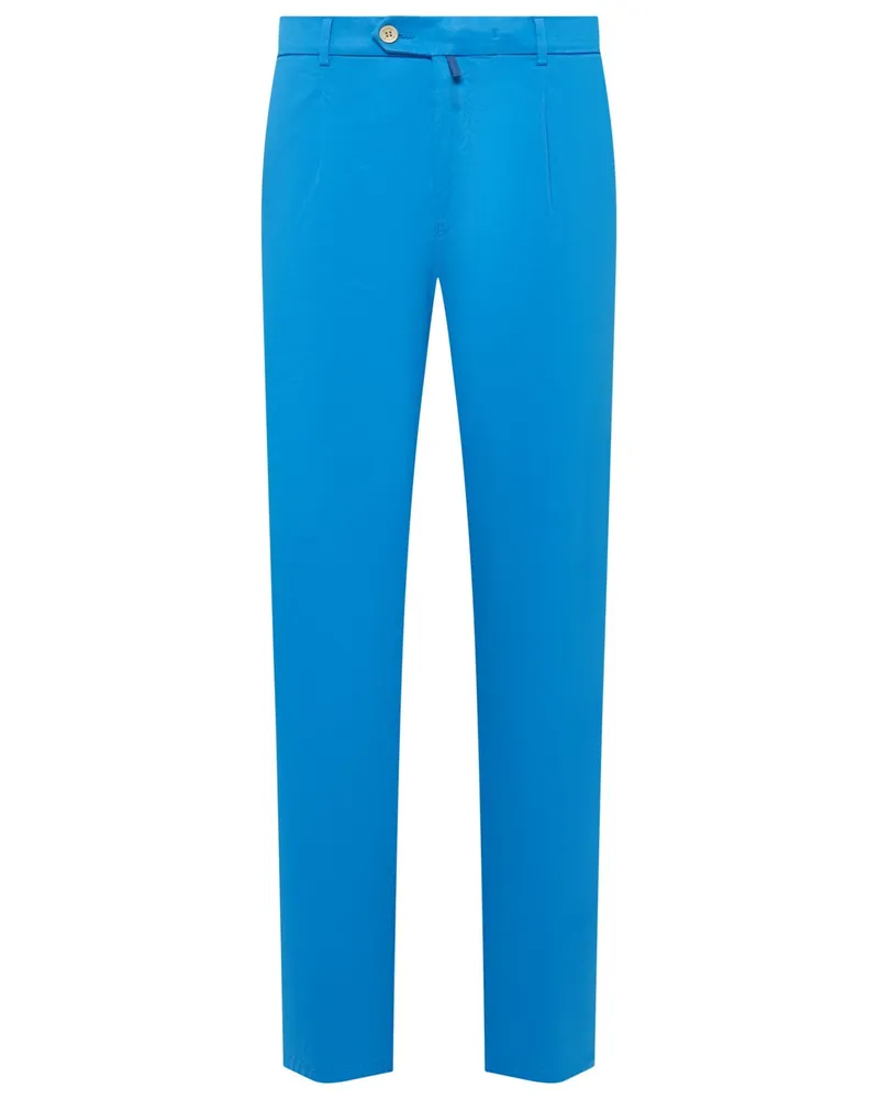 Meyer Hosen 5 Pocket-Hose Milano mit Lyocell-Anteil in Hellblau