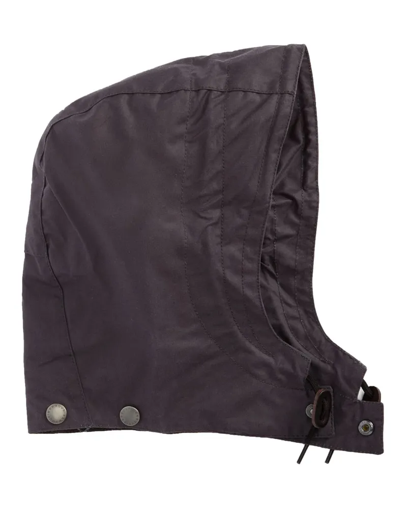Barbour Paul Smith loves Barbour Anknöpfbare Wachskapuze mit Tunnelzug in Grau