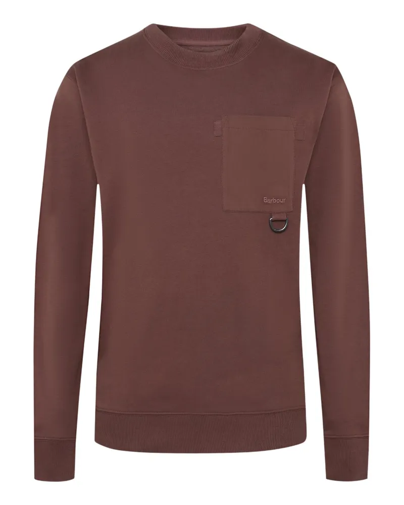 Barbour Stretch-Sweatshirt Ivergill aus einem Baumwollmix, Relaxed Fit in Rot