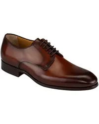 Magnanni Schnürschuhe Derby-Form mit Ledersohle Cognac