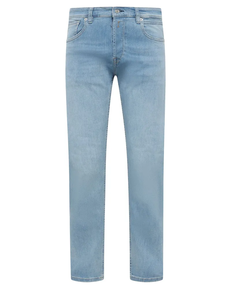 Replay Stretch-Jeans Grover mit dezenter Waschungl, Straight Fit in Graublau