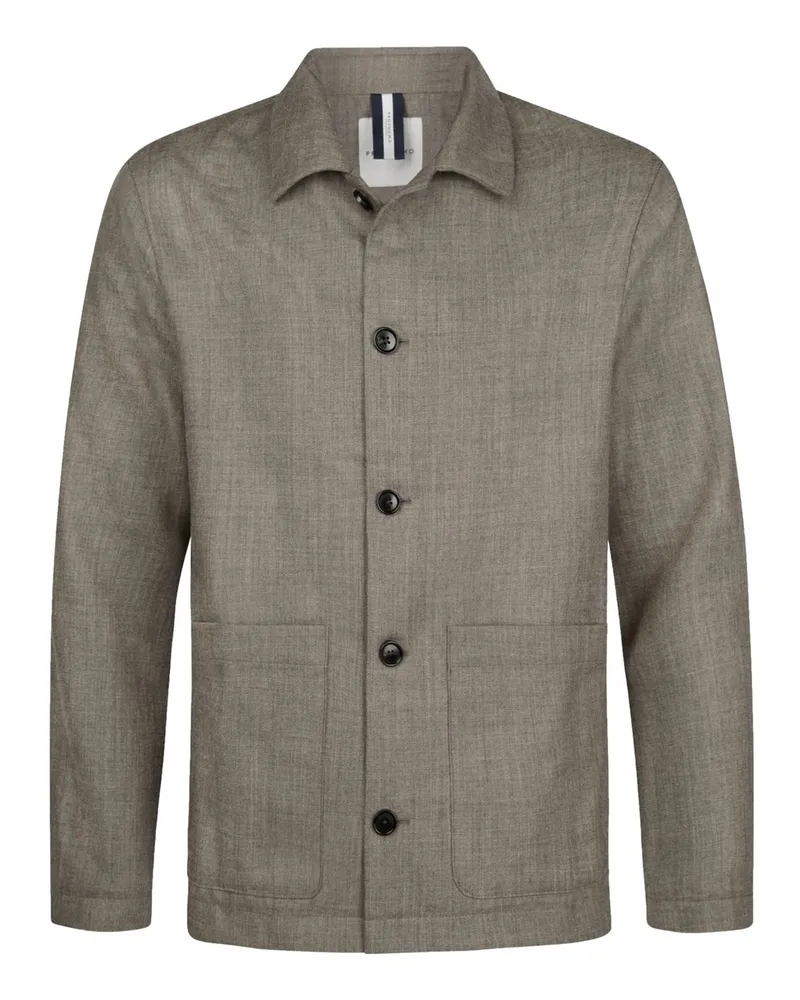 Profuomo Softes Overshirt aus Schurwolle in Braun