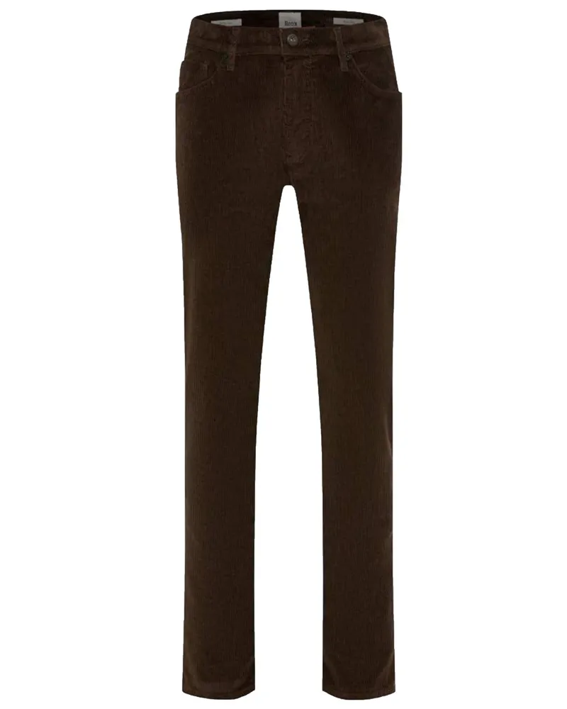 Brax 5-Pocket Cordhose Cadiz mit Stretch, Straight Fit in Dunkelbraun