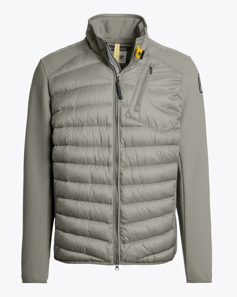 Parajumpers Gesteppte Hybrid-Jacke Jayden mit Softshell-Akzenten in Silber