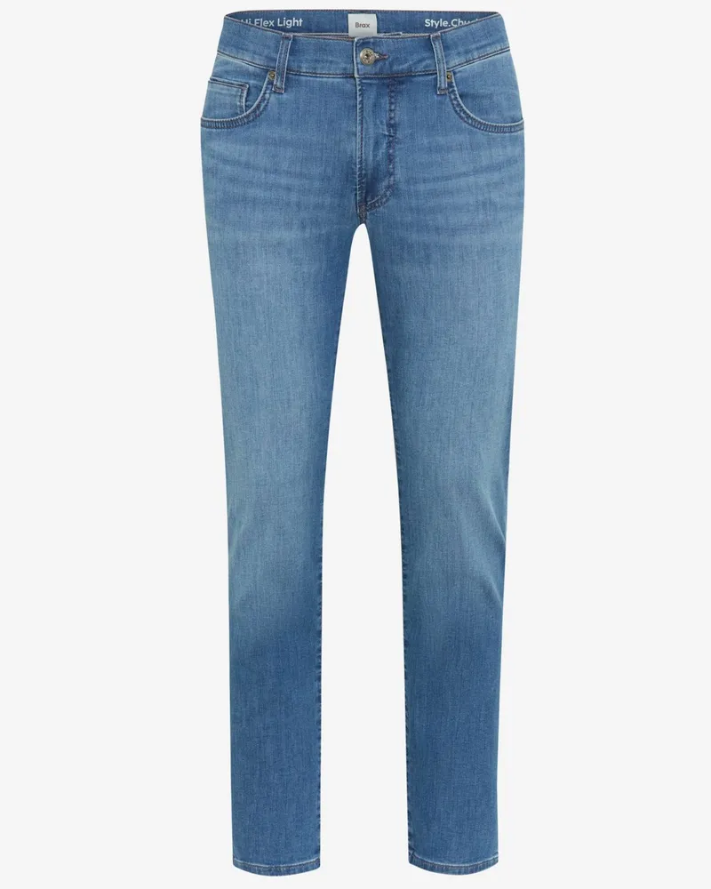 Brax Extraleichte Hi Flex Jeans Chuck in dezenter Used-Optik, Modern Fit in Graublau