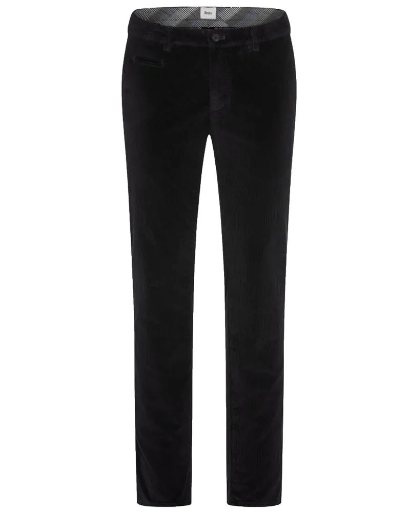 Brax Softe Cordhose Fabio mit Stretch, Modern Fit in Schwarz