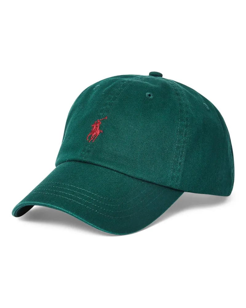 Ralph Lauren Cap aus Baumwoll-Twill mit Pony-Stickerei in Tanne