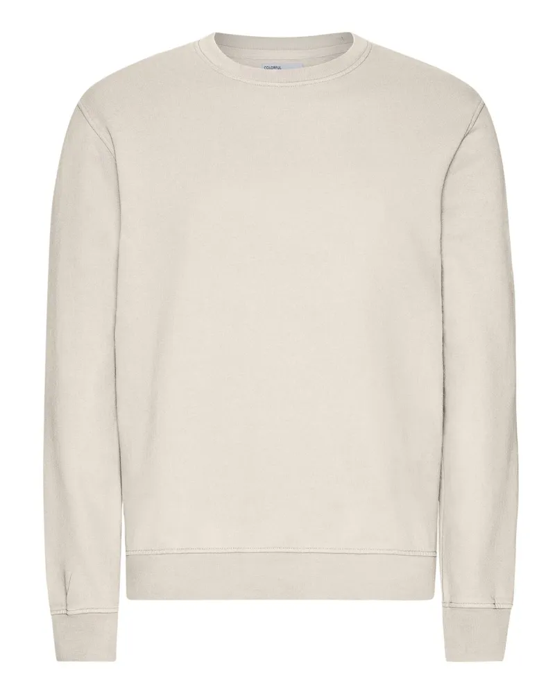 COLORFUL STANDARD Sweatshirt aus Bio-Baumwolle im Washed-Look in Offwhite